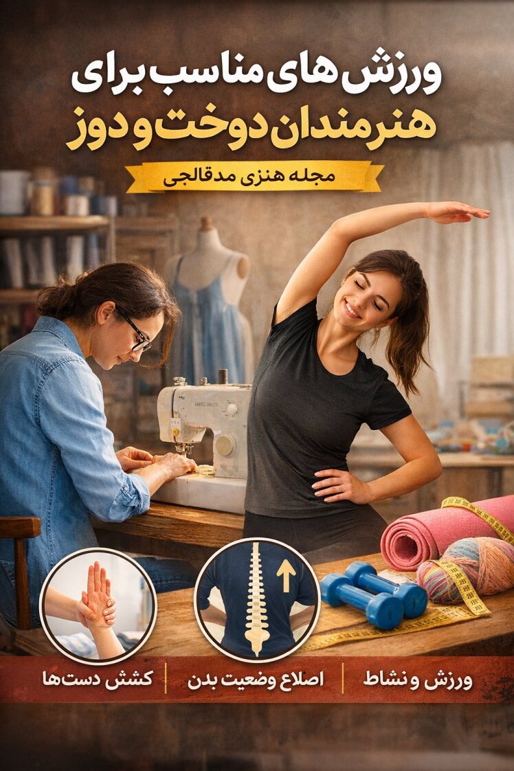 ورزش‌های مناسب هنرمندان دوخت و دوز